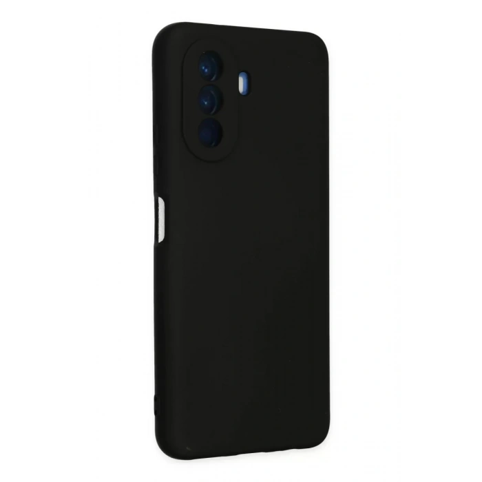 Huawei Nova Y70 Kılıf Nano içi Kadife Silikon - Siyah