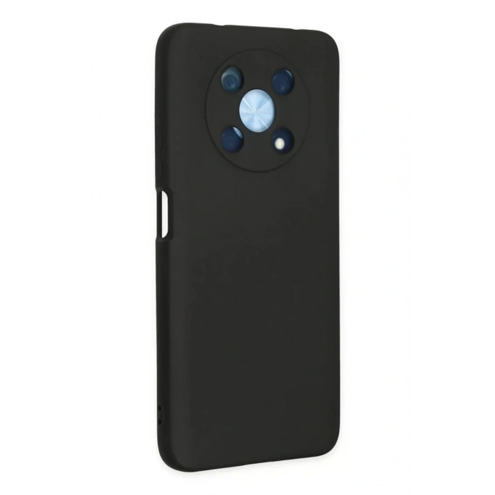 Huawei Nova Y90 Kılıf Nano içi Kadife Silikon - Siyah