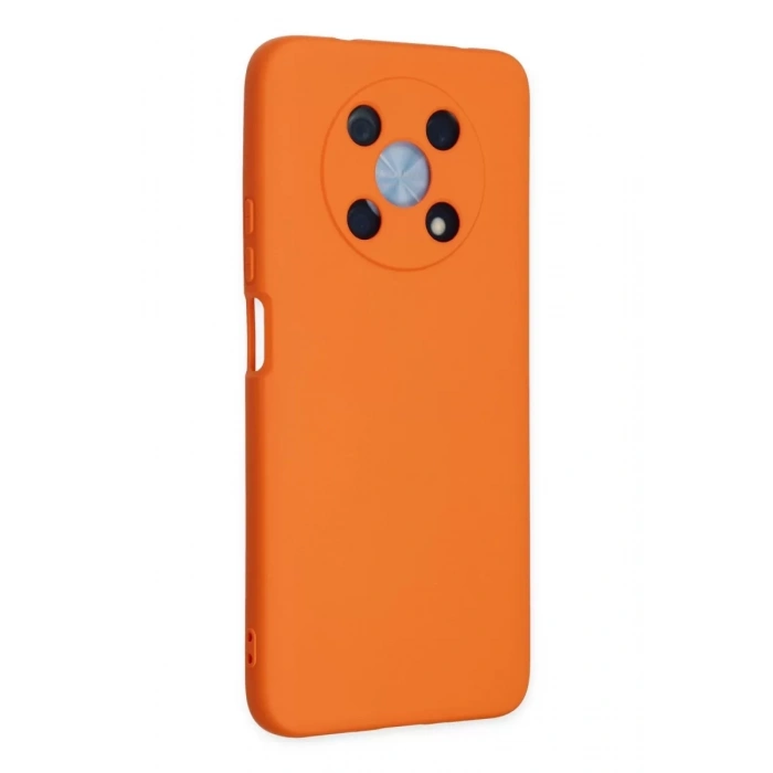 Huawei Nova Y90 Kılıf Nano içi Kadife Silikon - Turuncu
