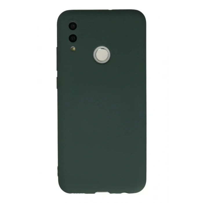 Huawei P Smart 2019 Kılıf Nano içi Kadife Silikon - Koyu Yeşil