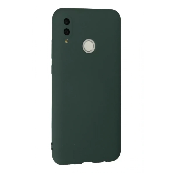 Huawei P Smart 2019 Kılıf Nano içi Kadife Silikon - Koyu Yeşil