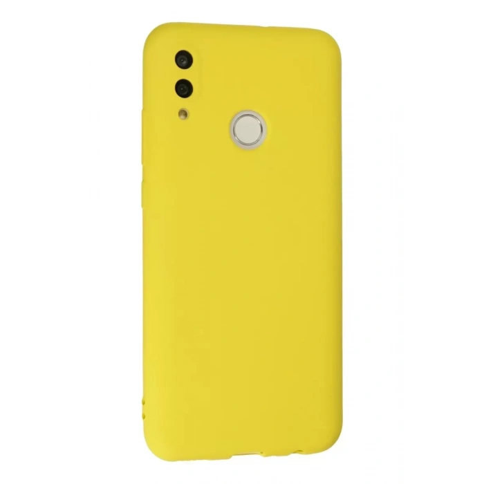 Huawei P Smart 2019 Kılıf Nano içi Kadife Silikon - Sarı