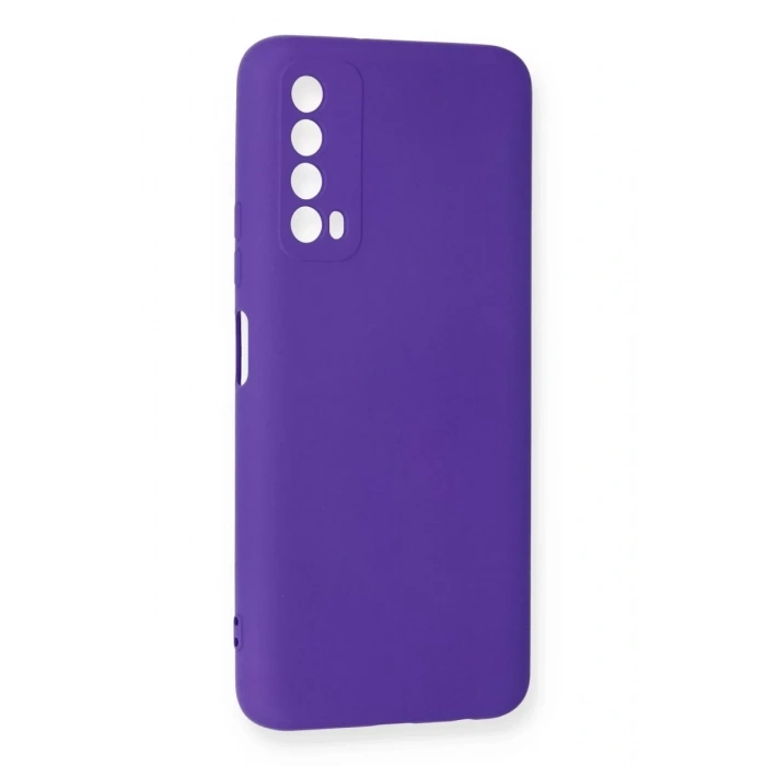 Huawei P Smart 2021 Kılıf Nano içi Kadife Silikon - Mor