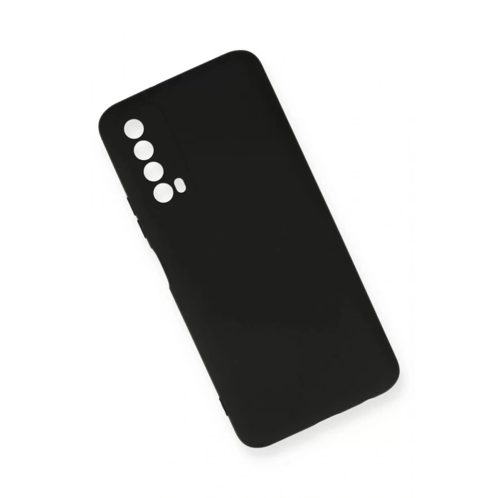 Huawei P Smart 2021 Kılıf Nano içi Kadife Silikon - Siyah