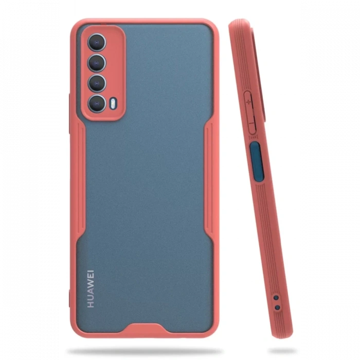 Huawei P Smart 2021 Kılıf Platin Silikon - Pembe