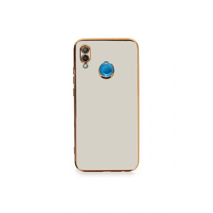 Huawei P20 Lite Kılıf Volet Silikon - Beyaz