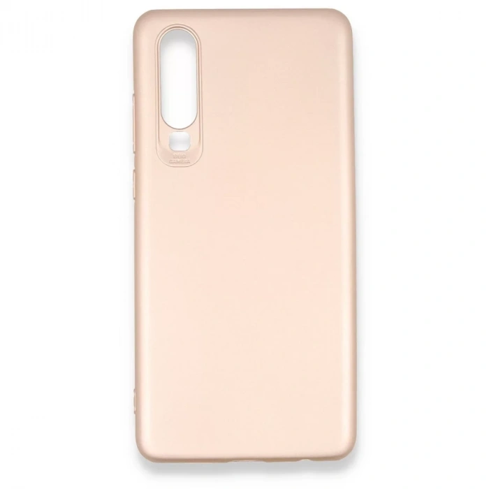 Huawei P30 Kılıf First Silikon - Rose Gold