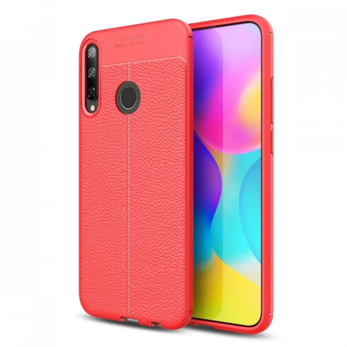 Huawei P40 Lite E Kılıf Auto Focus Kapak - Kırmızı