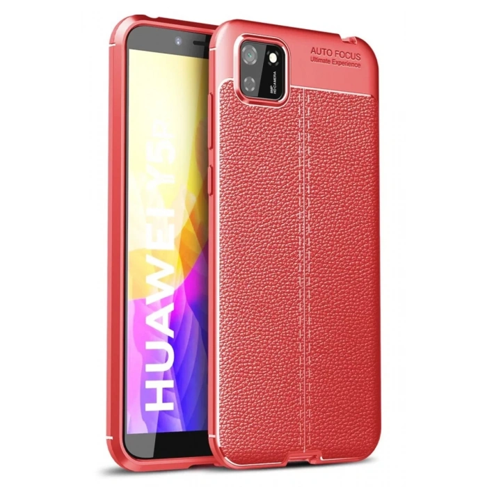 Huawei Y5P Kılıf Auto Focus Kapak - Kırmızı