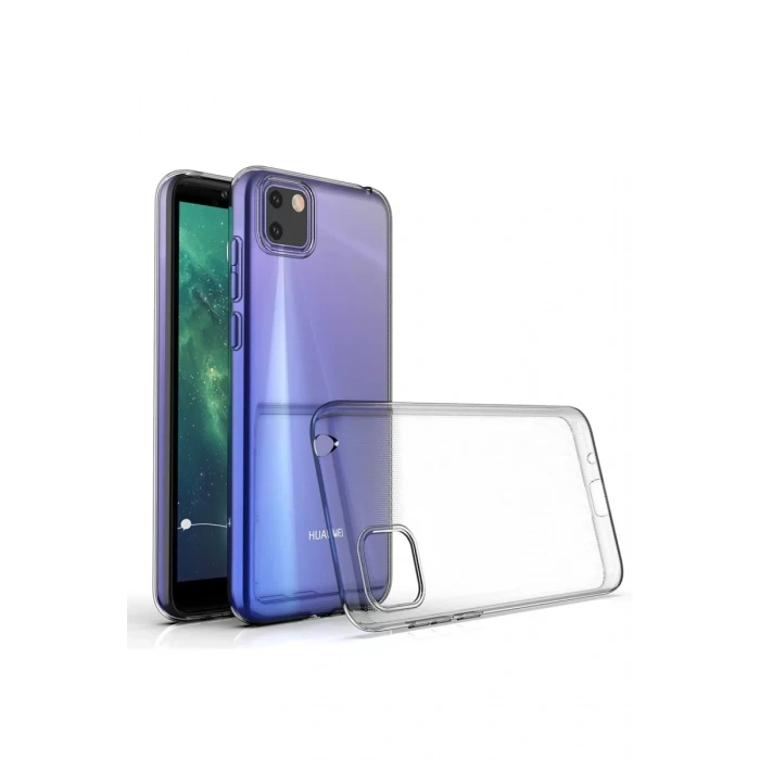 Huawei Y5P Kılıf Lüx Şeffaf Silikon - Şeffaf