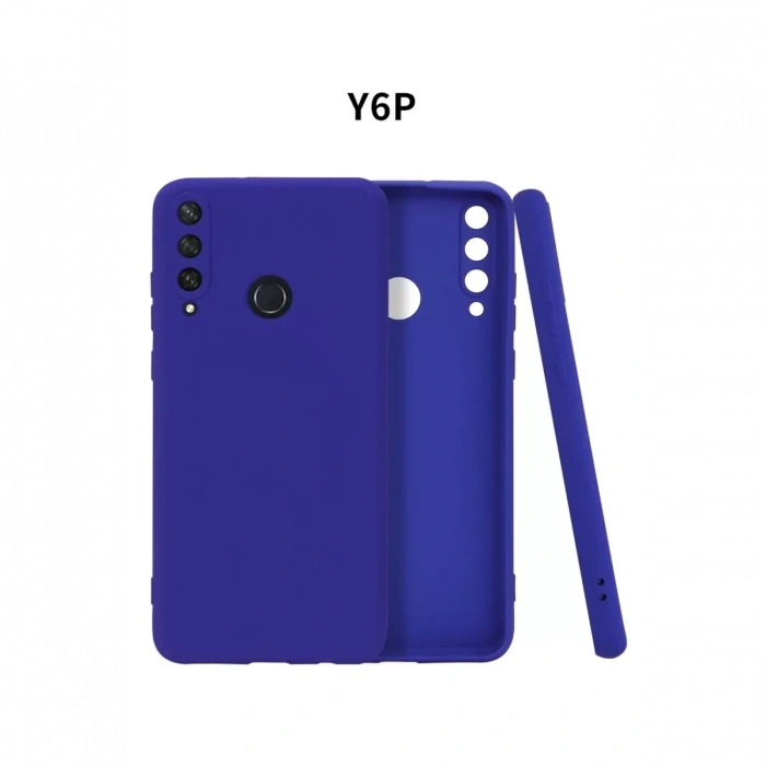 Huawei Y6P Kılıf First Silikon - Lacivert