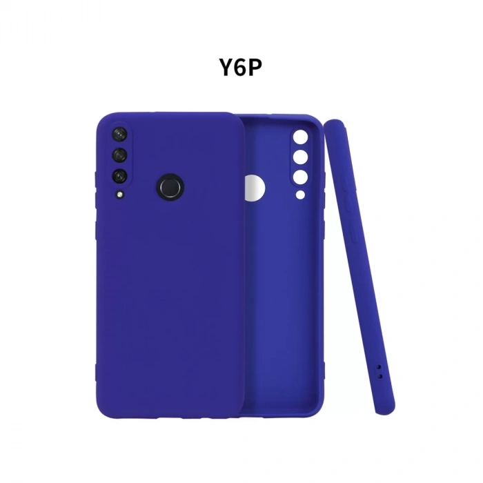 Huawei Y6P Kılıf First Silikon - Lacivert