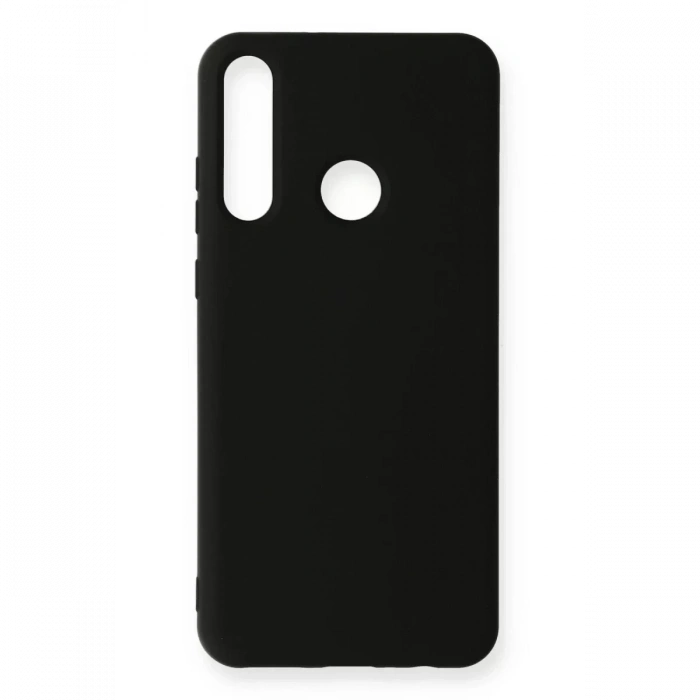 Huawei Y6P Kılıf Nano içi Kadife Silikon - Siyah