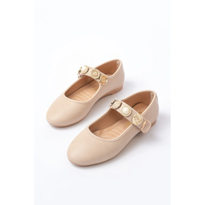 İNF-6363  Nut Baret Tokalı Günlük Bayan Ayakkabı