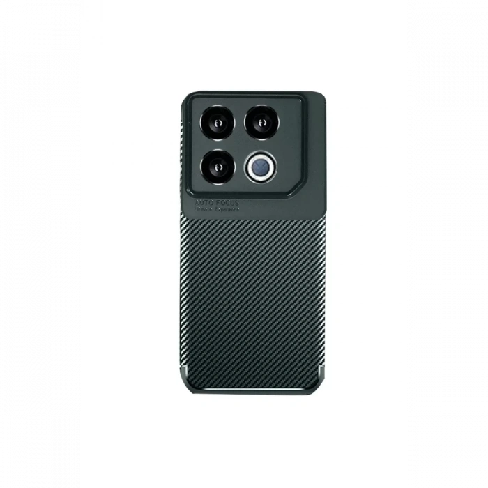 İnfinix GT 20 Pro Kılıf Auto Focus Karbon Kapak - Koyu Yeşil