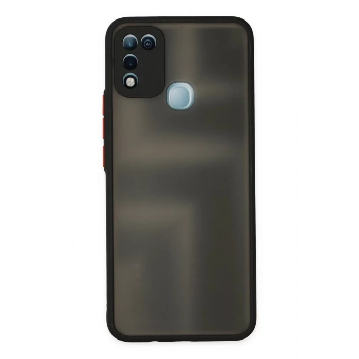 İnfinix Hot 10 Play Kılıf Montreal Silikon Kapak - Siyah