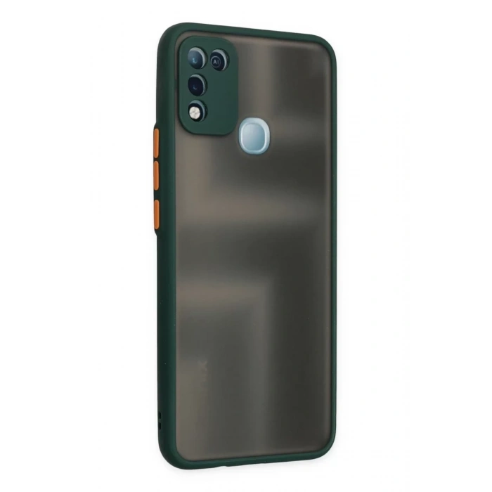 İnfinix Hot 10 Play Kılıf Montreal Silikon Kapak - Yeşil