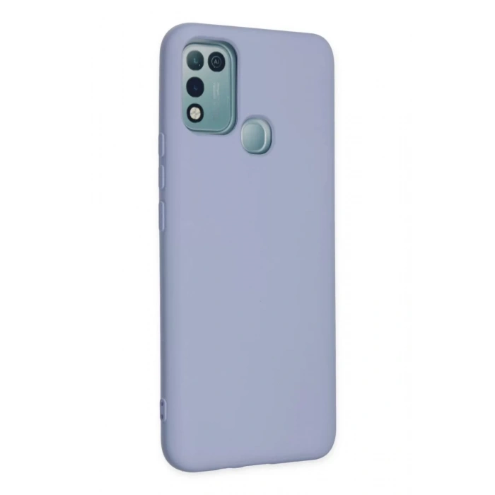 İnfinix Hot 10 Play Kılıf Nano içi Kadife Silikon - Lila