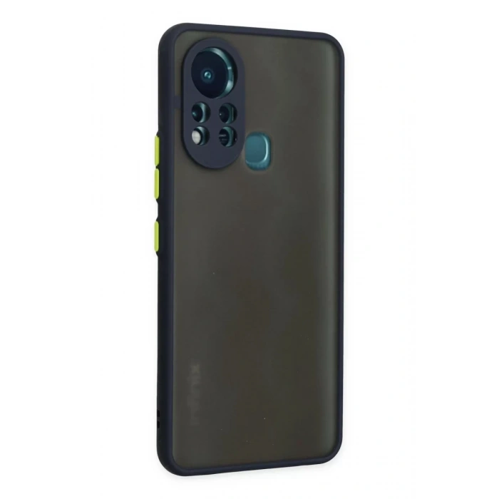 İnfinix Hot 11s Kılıf Montreal Silikon Kapak - Lacivert