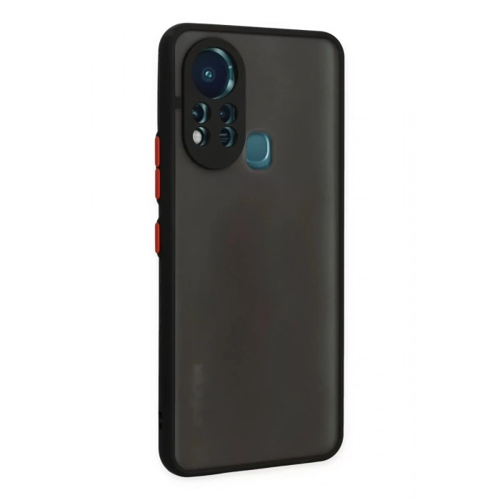 İnfinix Hot 11s Kılıf Montreal Silikon Kapak - Siyah