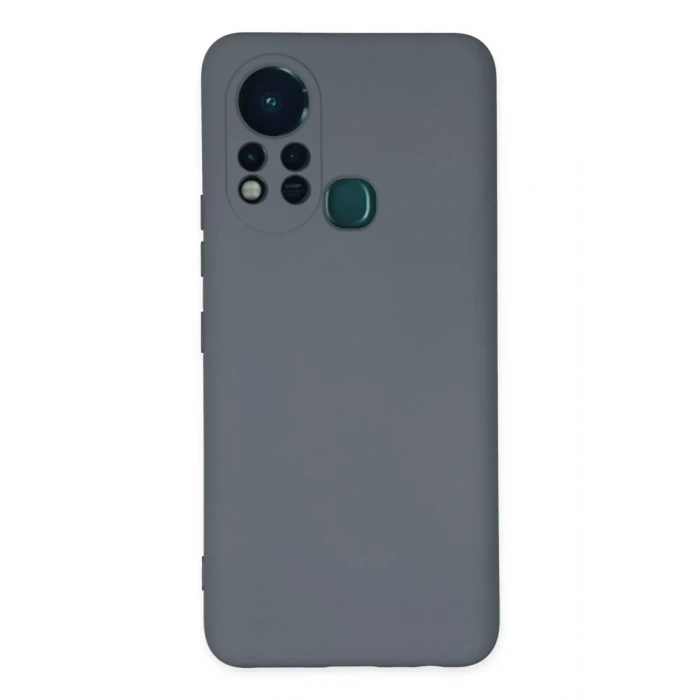 İnfinix Hot 11s Kılıf Nano içi Kadife Silikon - Gri