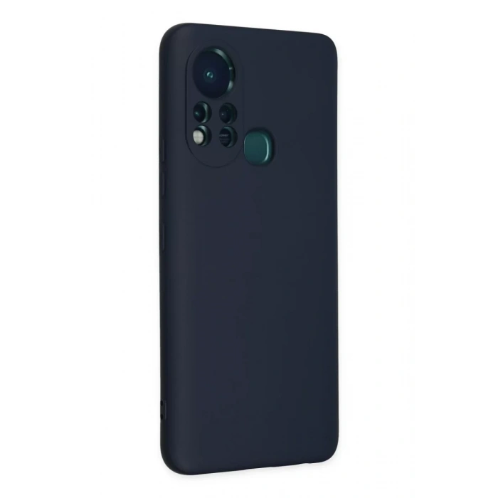 İnfinix Hot 11s Kılıf Nano içi Kadife Silikon - Lacivert