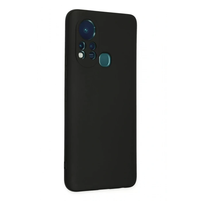 İnfinix Hot 11s Kılıf Nano içi Kadife Silikon - Siyah