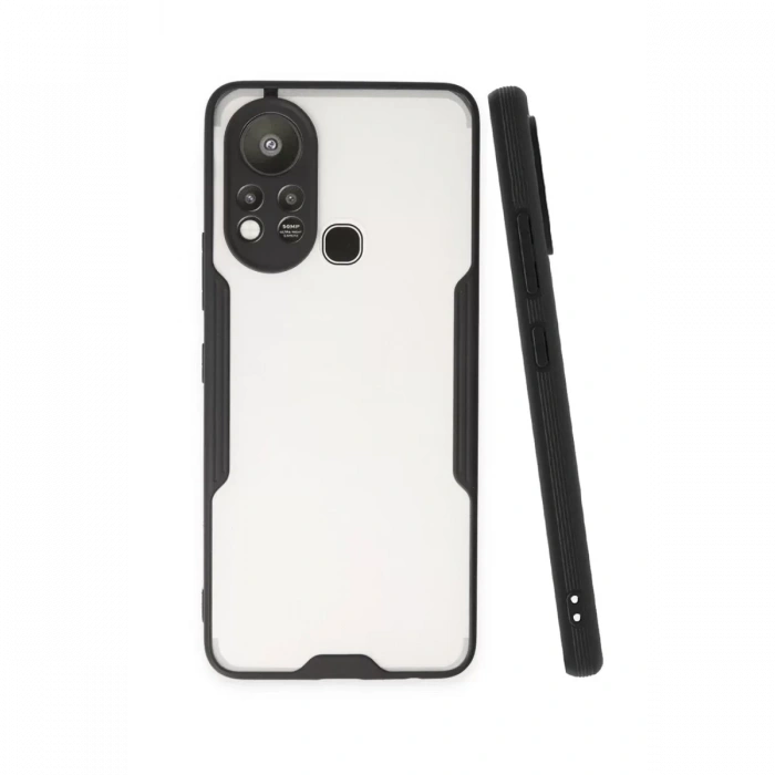 İnfinix Hot 11s Kılıf Platin Silikon - Siyah