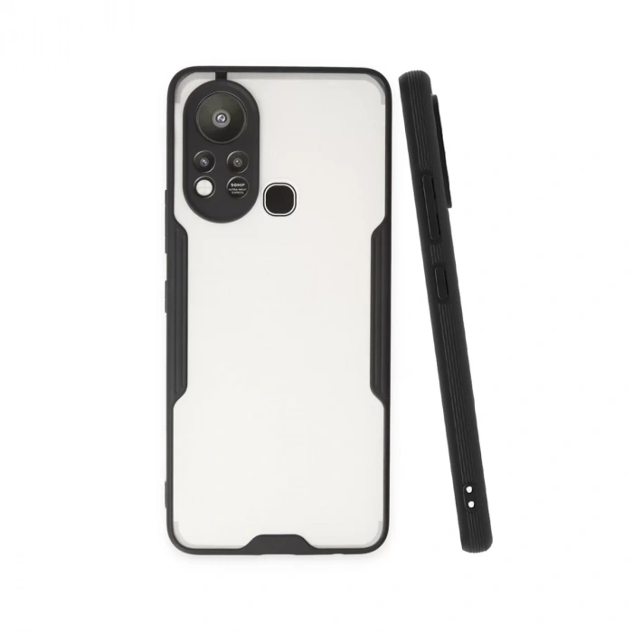 İnfinix Hot 11s Kılıf Platin Silikon - Siyah