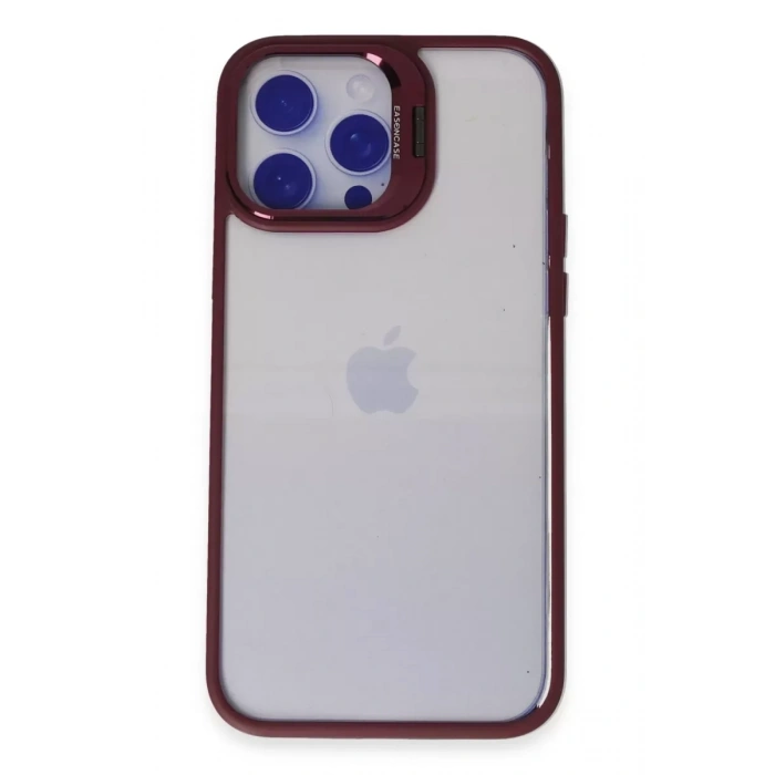 iPhone 14 Pro Kılıf Roblox Lens Standlı Kapak - Bordo