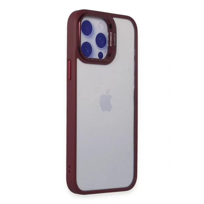 iPhone 14 Pro Kılıf Roblox Lens Standlı Kapak - Bordo