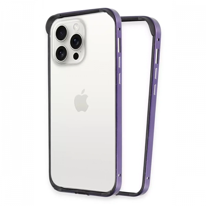 iPhone 14 Pro Land Bumper Koruma Kapak - Derin Mor