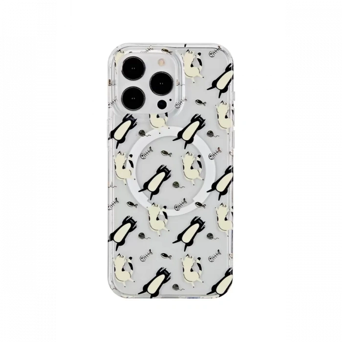 iPhone 15 Pro Max Tanya Magsafe Kapak - Desen 4