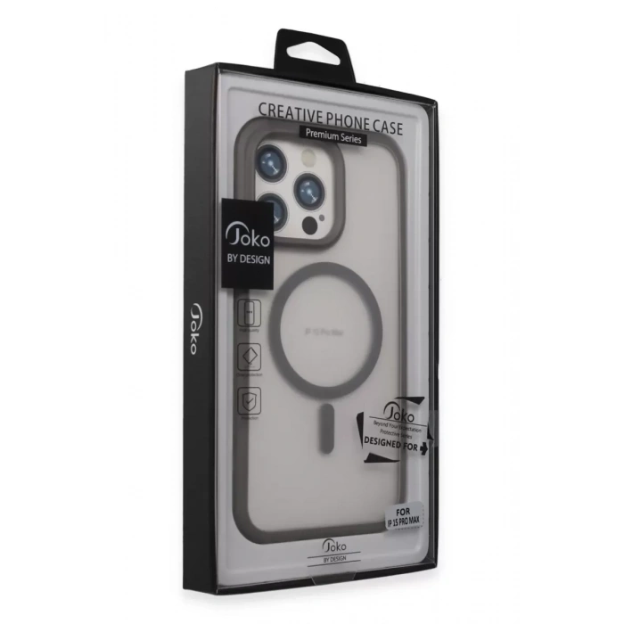 iPhone 15 Pro Max Toras Airbag Magsafe Kapak - Titan Gri
