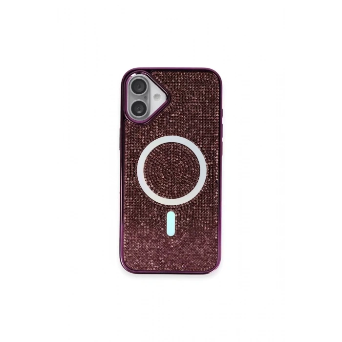 iPhone 16 Plus Kılıf Helen Magsafe Kapak - Derin Mor