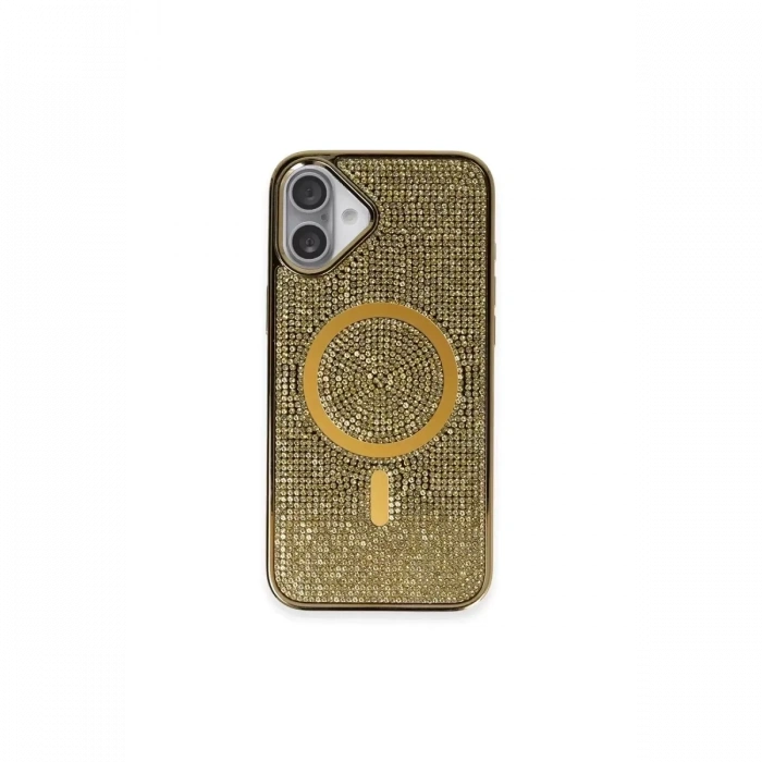 iPhone 16 Plus Kılıf Helen Magsafe Kapak - Gold