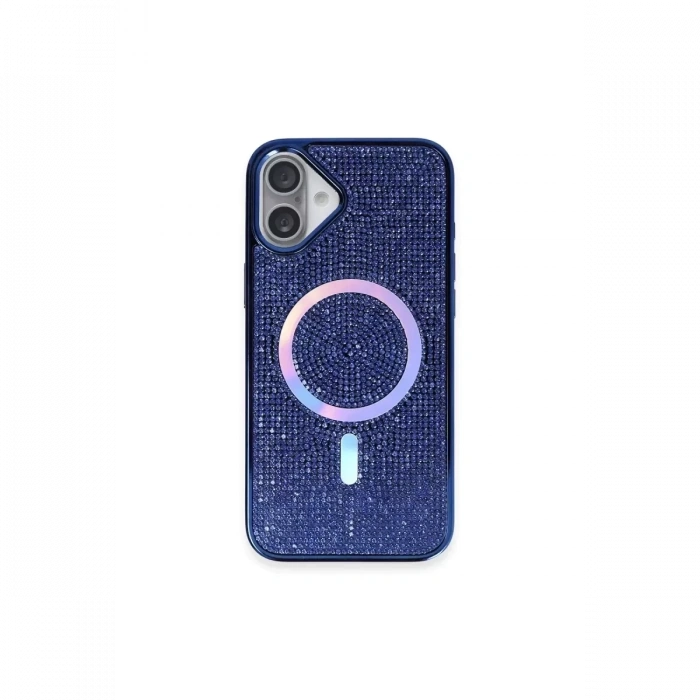 iPhone 16 Plus Kılıf Helen Magsafe Kapak - Lacivert