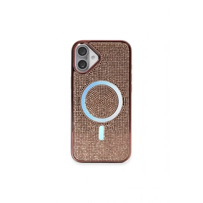 iPhone 16 Plus Kılıf Helen Magsafe Kapak - Pembe
