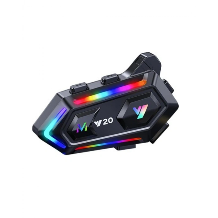 IPX6 Su Geçirmez Intercom 1000m Bağlantı 1000mAh Batarya RGB Işıklı