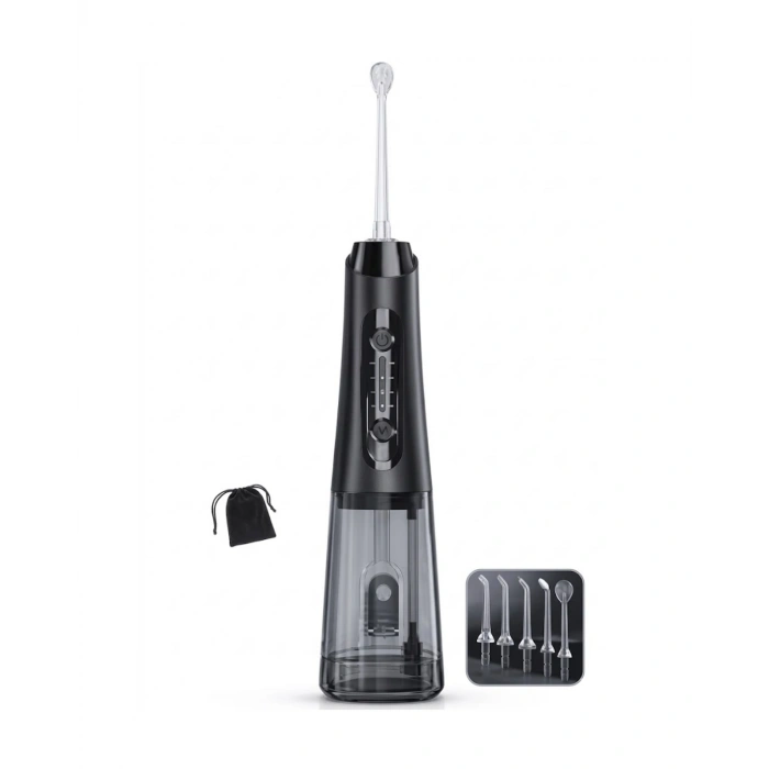 IPX7 Su Geçirmez Şarjlı Ağız Duşu 320 ml Su Tanklı 4 Modlu Temizlik Cihazı