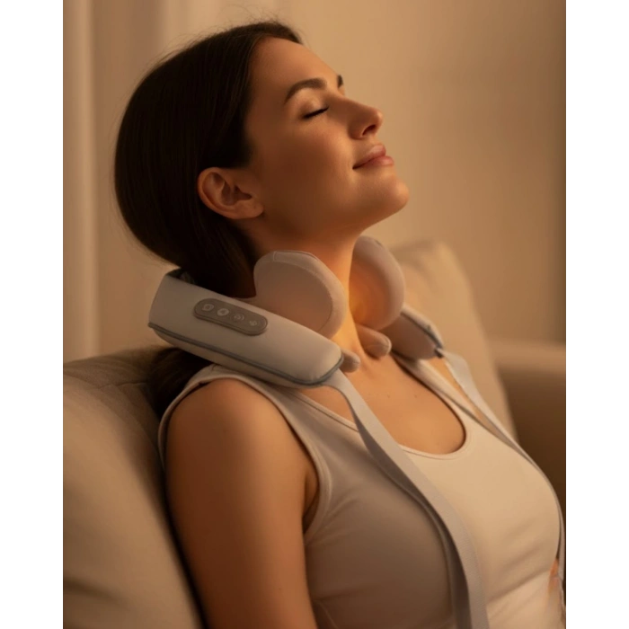 Isı Terapili Boyun ve Omuz Masaj Cihazı Sessiz Motorlu Çok Bölgeli Kullanım