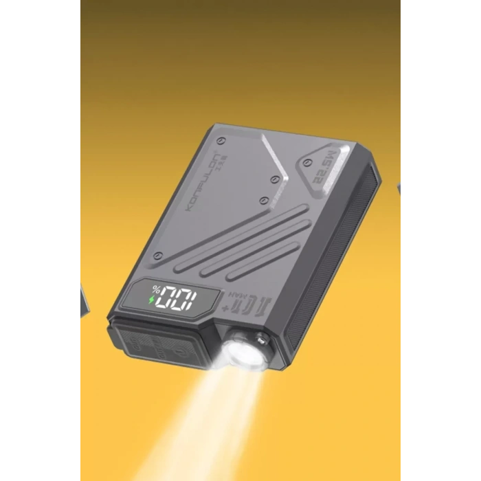 J38 10.000 mAh 20W PD Led Işıklı Magsafe Powerbank - Gri