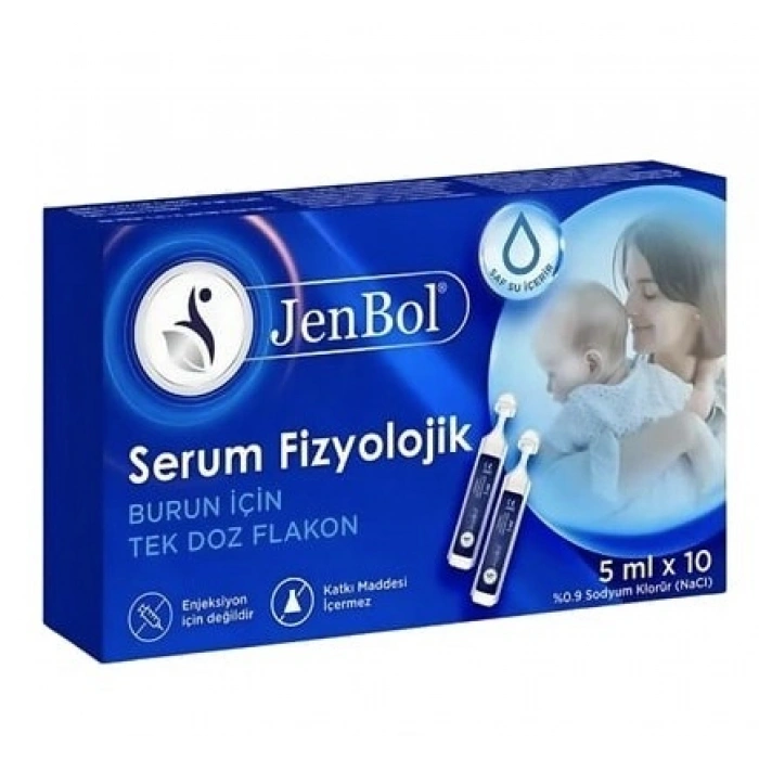 Jenbol Fizyolojik Serum 5 mlx10 Flakon
