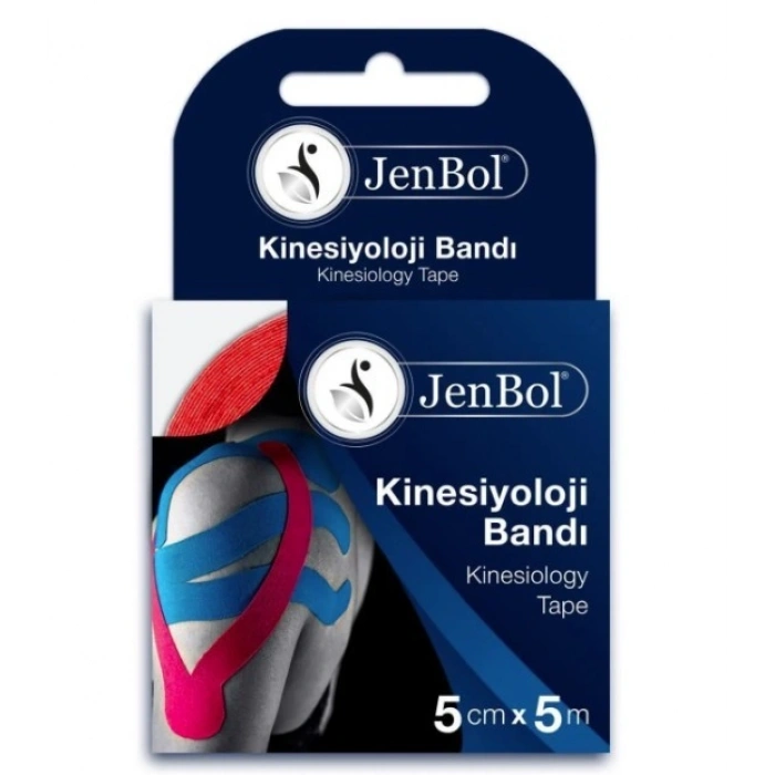 Jenbol Kinesiology Tape Ağrı Bandı 5 cm x 5 m - Kırmızı
