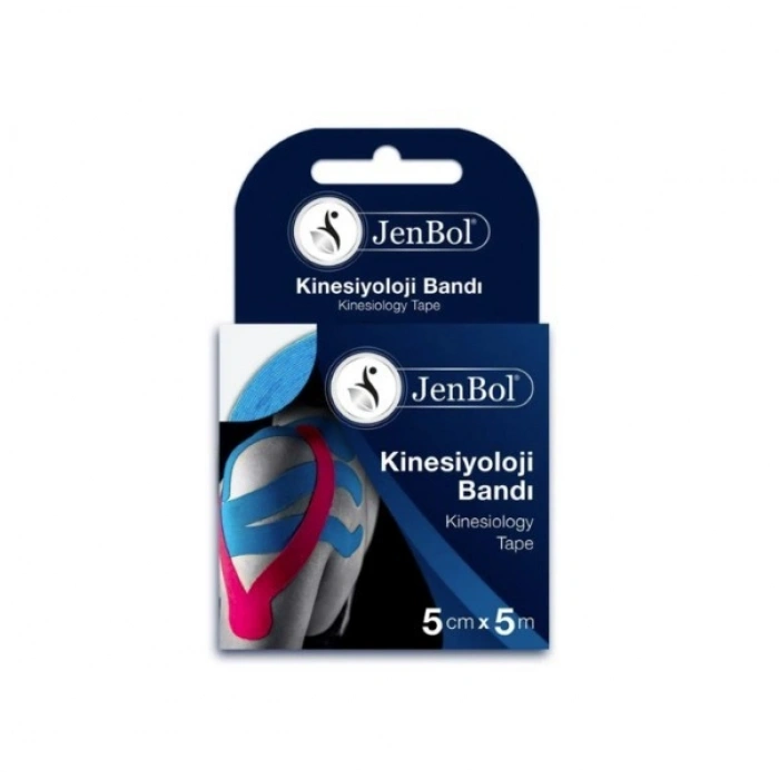 Jenbol Kinesiology Tape Ağrı Bandı 5 cm x 5 m - Mavi