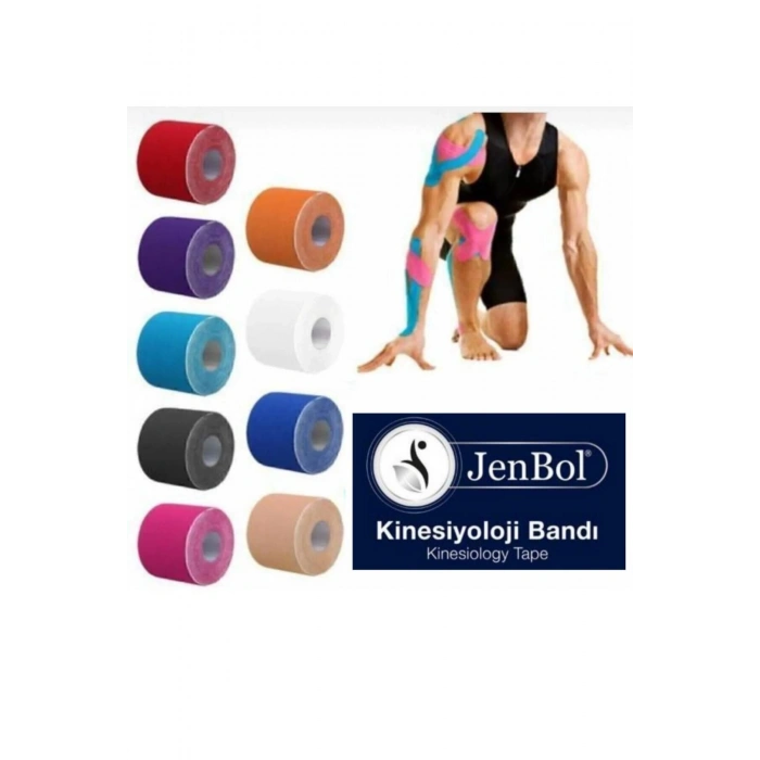 Jenbol Kinesiology Tape Ağrı Bandı 5 cm x 5 m - Pembe