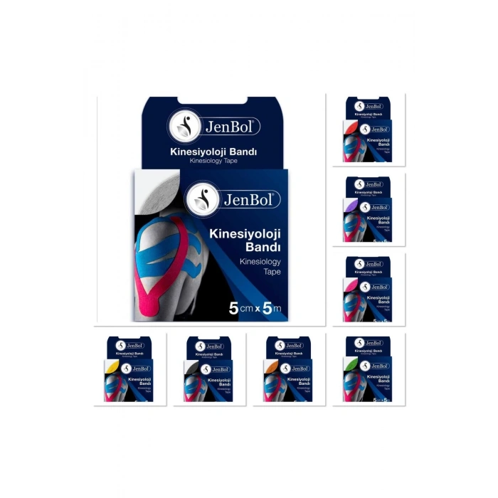 Jenbol Kinesiology Tape Ağrı Bandı 5 cm x 5 m - Yeşil