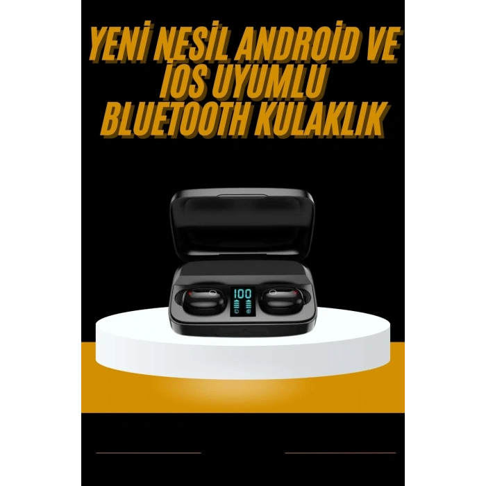 Kablosuz Dijital Göstergeli Çağrı Cevaplayabilen TWS 5.0 Bluetooth Kulaklık