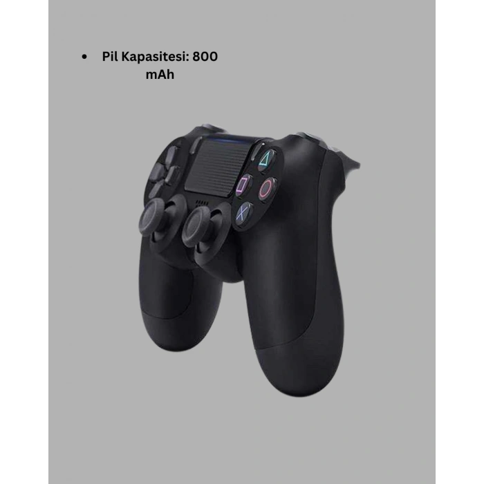 Kablosuz Titreşimli Oyun Kolu – PS4 Uyumlu Ergonomik Tasarım ve Uzun Pil Ömrü
