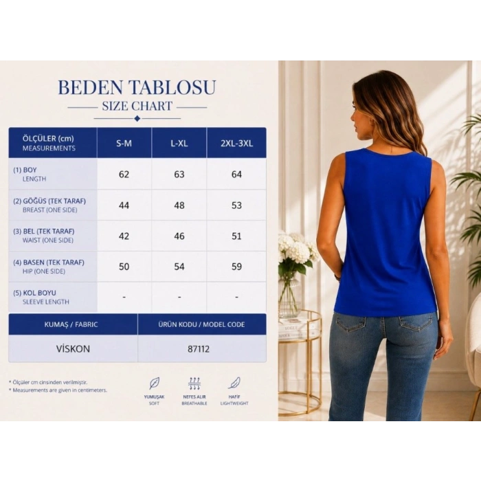 Kadın Askılı V Yaka Kuş Gözü Detaylı Viskon Bluz
